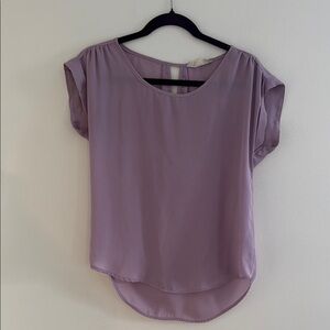 Pink Rose Purple Relaxed Blouse